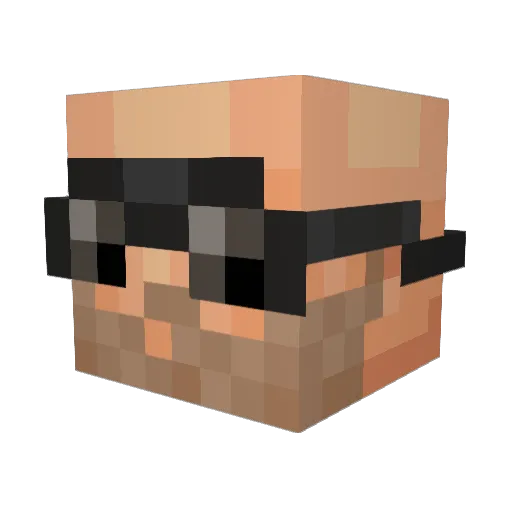 FederalTrooper Minecraft avatar head, 3D render