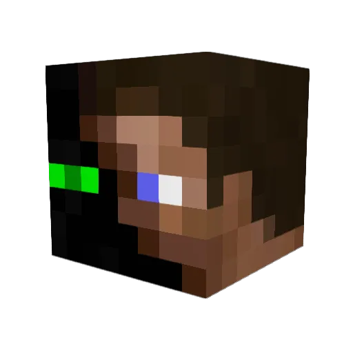 Federaxt2000 Minecraft avatar head, 3D render
