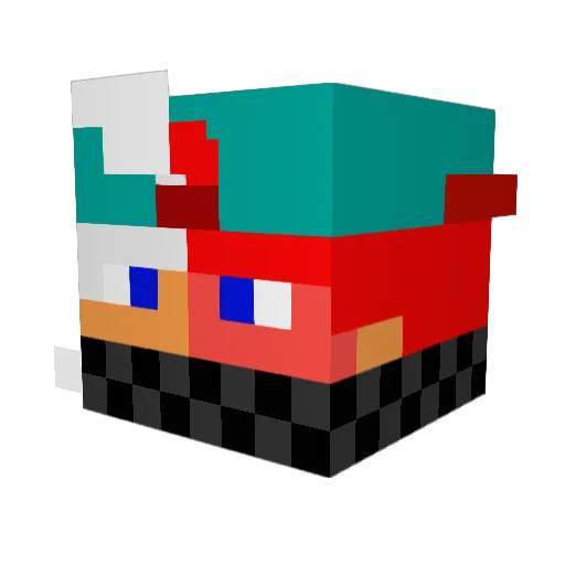Federico20089 Minecraft avatar head, 3D render