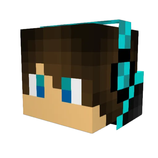 Fedexlix12 Minecraft avatar head, 3D render