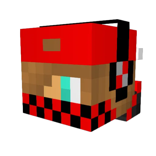 Fedo007 Minecraft avatar head, 3D render