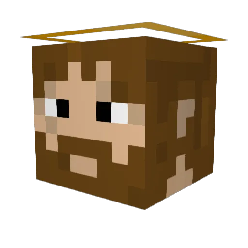 Fedo_ Minecraft avatar head, 3D render