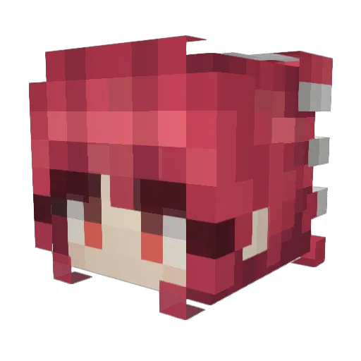 Fedokh Minecraft avatar head, 3D render