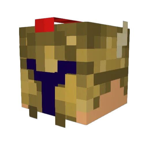 Fedon8 Minecraft avatar head, 3D render