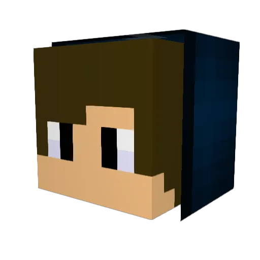 FedonX Minecraft avatar head, 3D render
