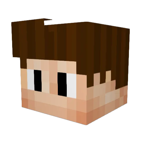 FedorSan Minecraft avatar head, 3D render