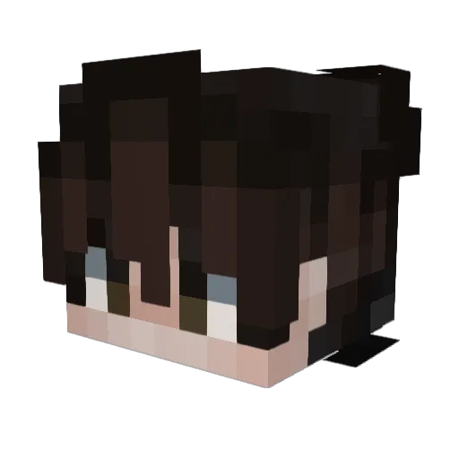 FedoraMan_ Minecraft avatar head, 3D render