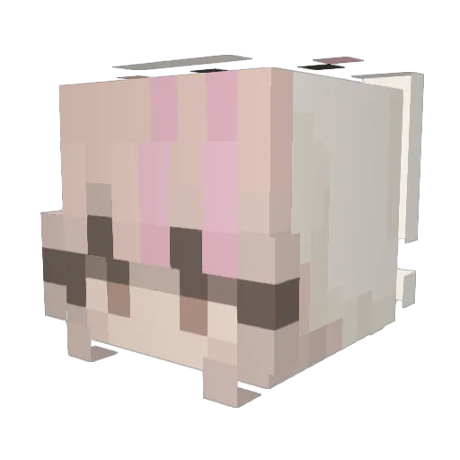 FedoraMonkey Minecraft avatar head, 3D render