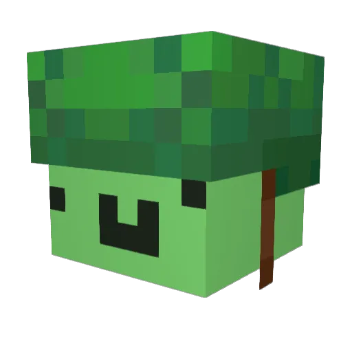 FedoraScout Minecraft avatar head, 3D render
