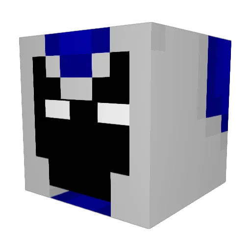 Fedved Minecraft avatar head, 3D render