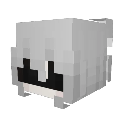 Feeaw Minecraft avatar head, 3D render