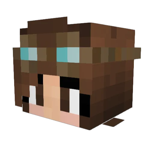 FeebleLimes Minecraft avatar head, 3D render