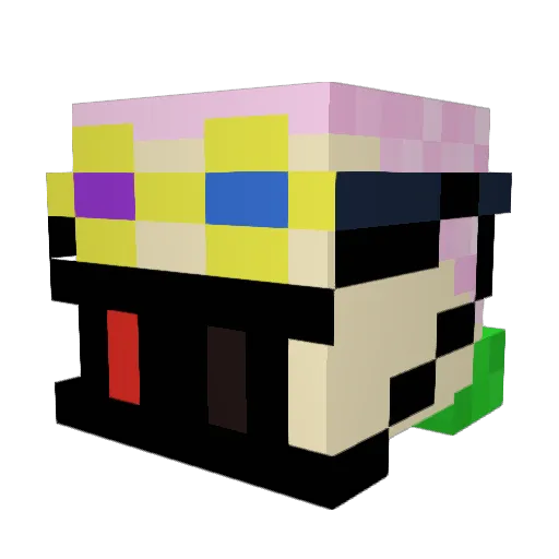 Feeble_Toast Minecraft avatar head, 3D render