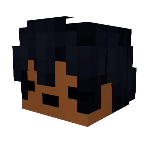 FeedMe23 Minecraft avatar head, 3D render