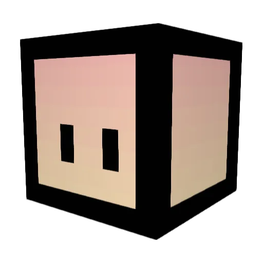 FeedMeBigCookies Minecraft avatar head, 3D render