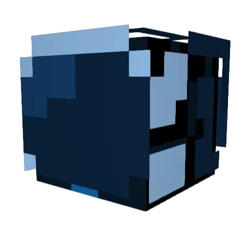 FeedSuperset302 Minecraft avatar head, 3D render