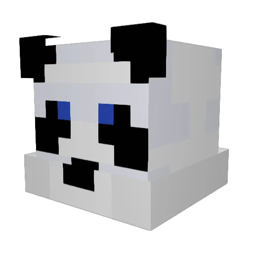 FeedTheMoose Minecraft avatar head, 3D render
