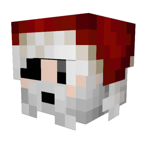 FeelHD Minecraft avatar head, 3D render