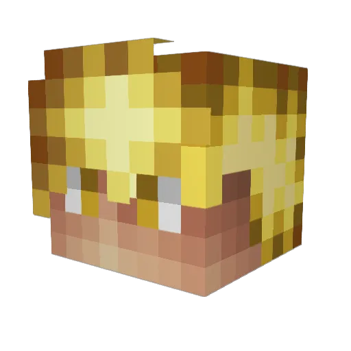 FeelPxin Minecraft avatar head, 3D render