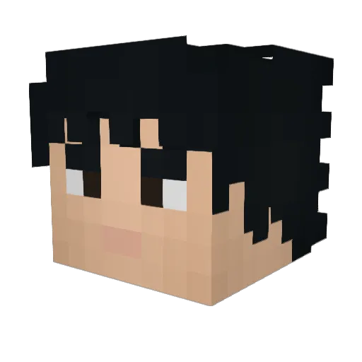 FeelingWoozie Minecraft avatar head, 3D render