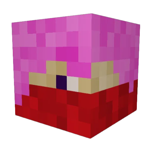 Feeling_Green Minecraft avatar head, 3D render