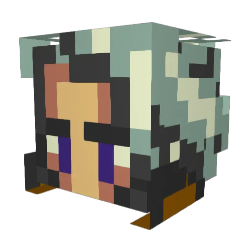 FeelsBadManJPG Minecraft avatar head, 3D render