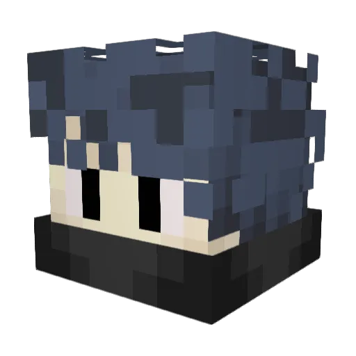 FeelsDomMan Minecraft avatar head, 3D render