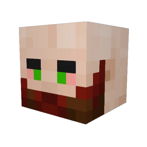 FeelsGuid0 Minecraft avatar head, 3D render