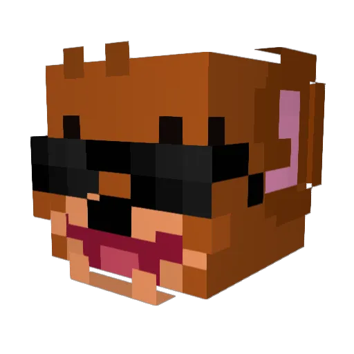Feelthisstate Minecraft avatar head, 3D render