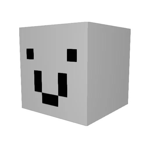 Feendor Minecraft avatar head, 3D render
