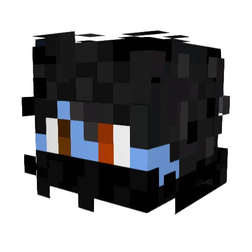 Feeniks88 Minecraft avatar head, 3D render