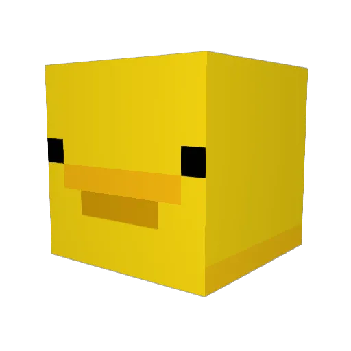 FeesAqua Minecraft avatar head, 3D render