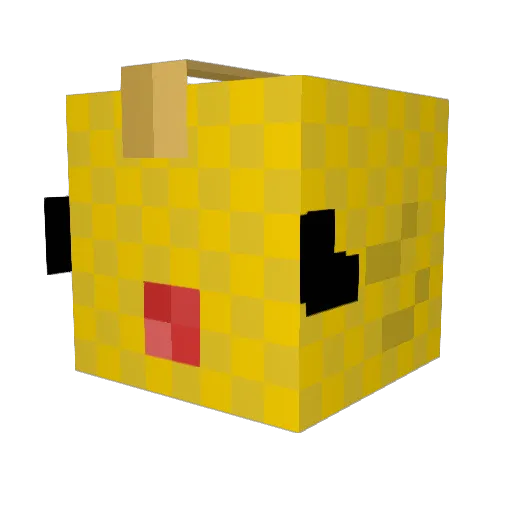 FeeshTalkos Minecraft avatar head, 3D render