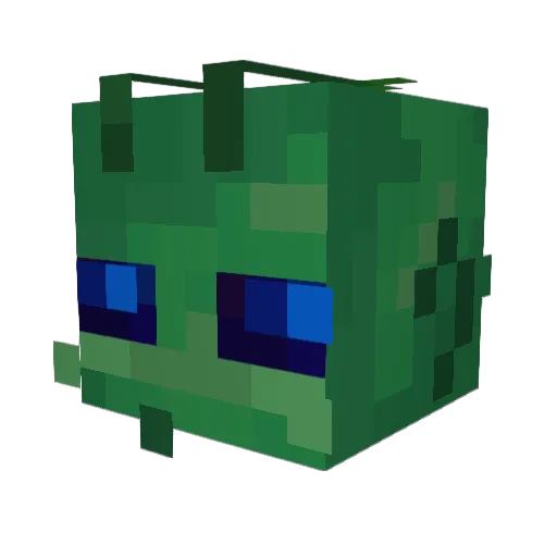 Feespys Minecraft avatar head, 3D render