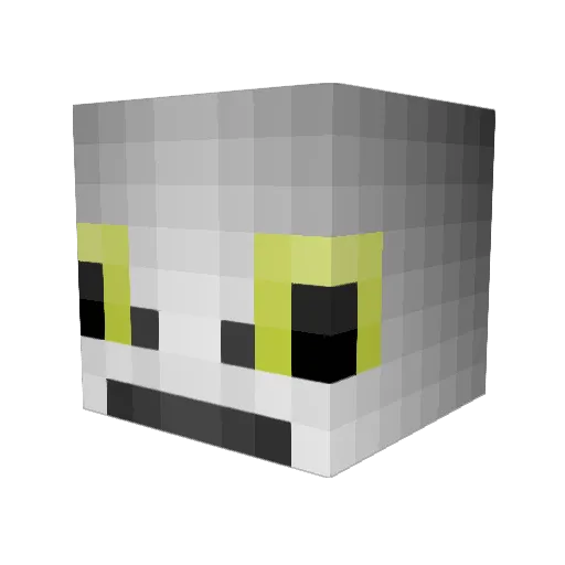 Feet_Thief Minecraft avatar head, 3D render