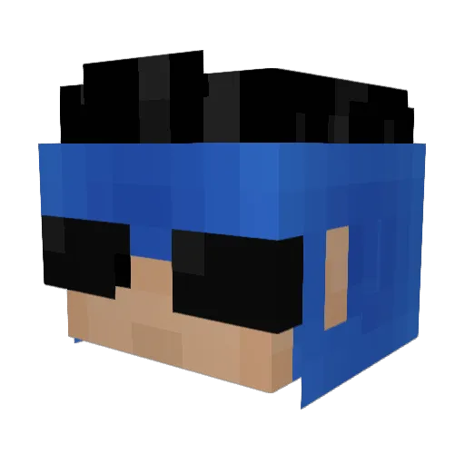 Feettickles34 Minecraft avatar head, 3D render
