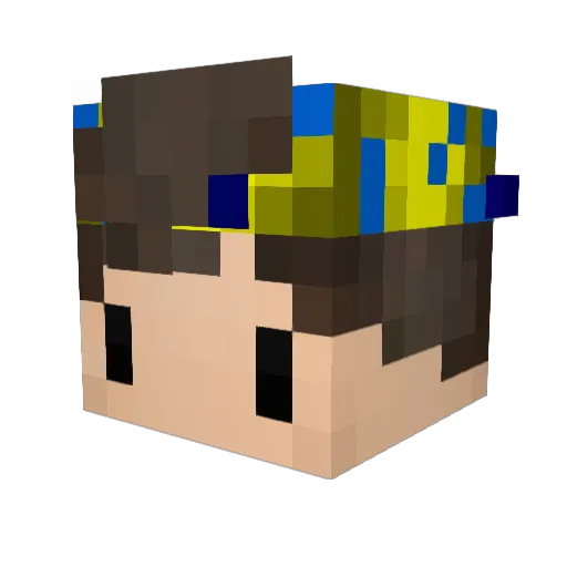 Feezayy_ Minecraft avatar head, 3D render