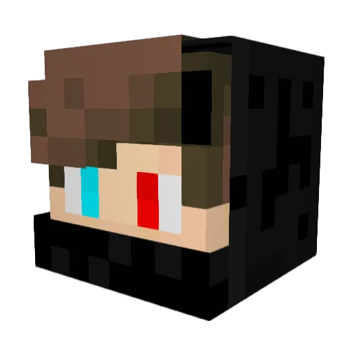 FeezzyMoon Minecraft avatar head, 3D render