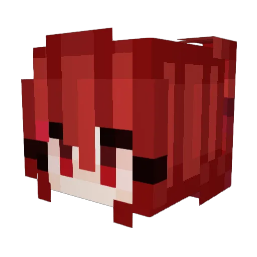 FefeUwU0 Minecraft avatar head, 3D render