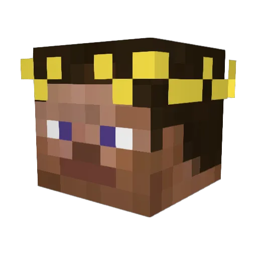 Fefecoco Minecraft avatar head, 3D render