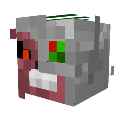 Fefegamer7686 Minecraft avatar head, 3D render