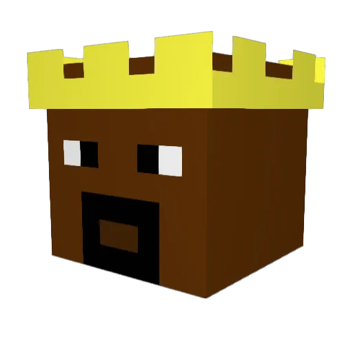 Feffo12345 Minecraft avatar head, 3D render