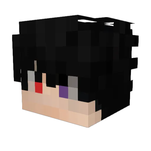 Fegames123 Minecraft avatar head, 3D render