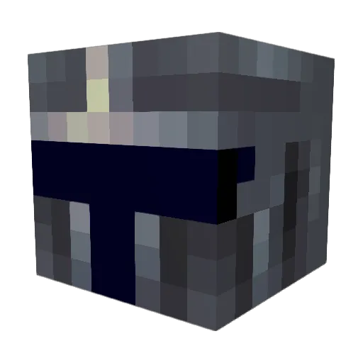 Fegur Minecraft avatar head, 3D render