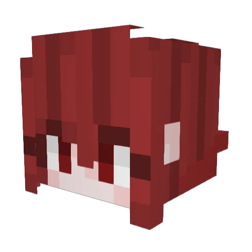 Fehdison Minecraft avatar head, 3D render