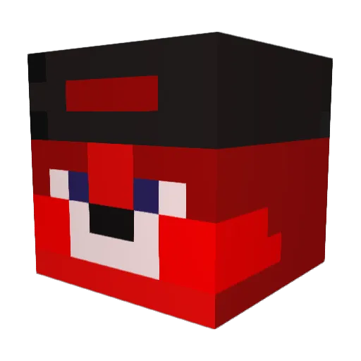 Fehltaste Minecraft avatar head, 3D render