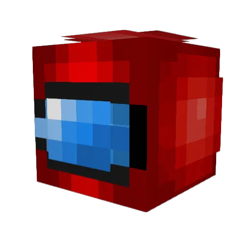 FeiBirb Minecraft avatar head, 3D render