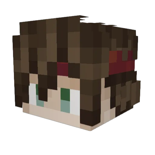 FeiYuu_ Minecraft avatar head, 3D render