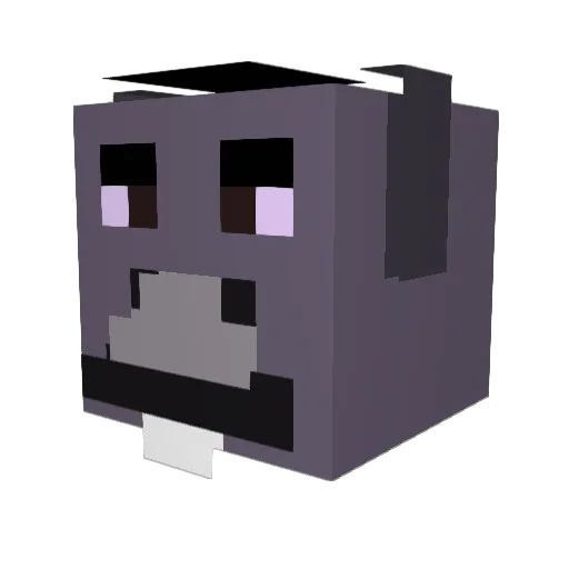 Feijoca Minecraft avatar head, 3D render