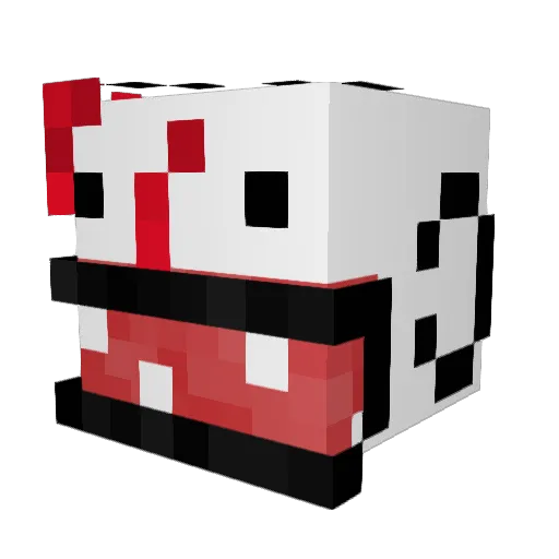 Feilnse Minecraft avatar head, 3D render